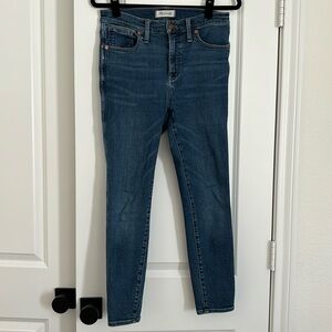 Madewell 10”high rise skinny jeans- size 28 petite